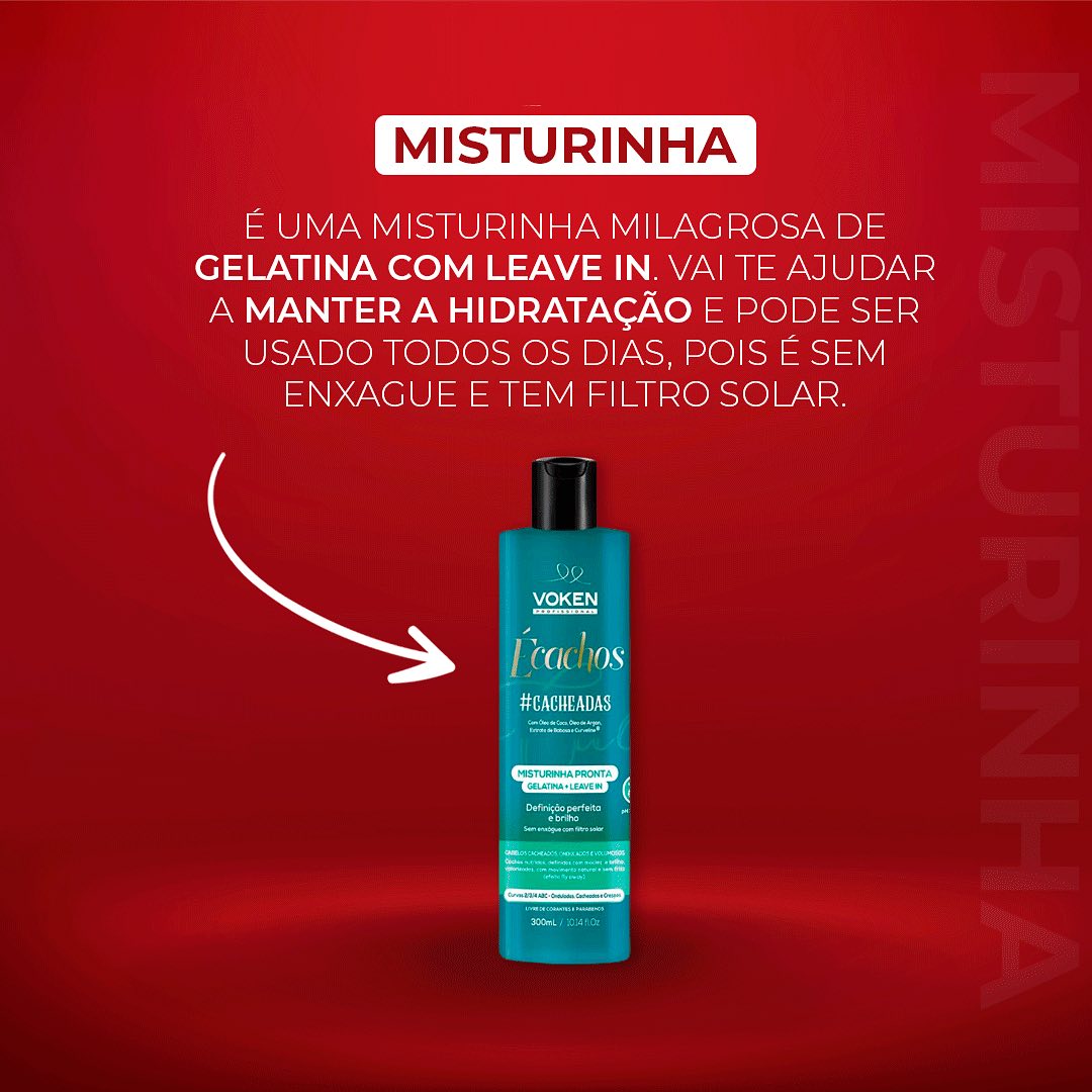 Finalizador de Cachos Misturinha Pronta (Leave-in + Gelatina) 300ml